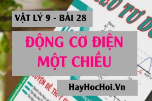 Động cơ điện một chiều, Cấu tạo và nguyên tắc hoạt động của động cơ điện một chiều - Vật lý 9 bài 28